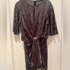 Zara velvet dress